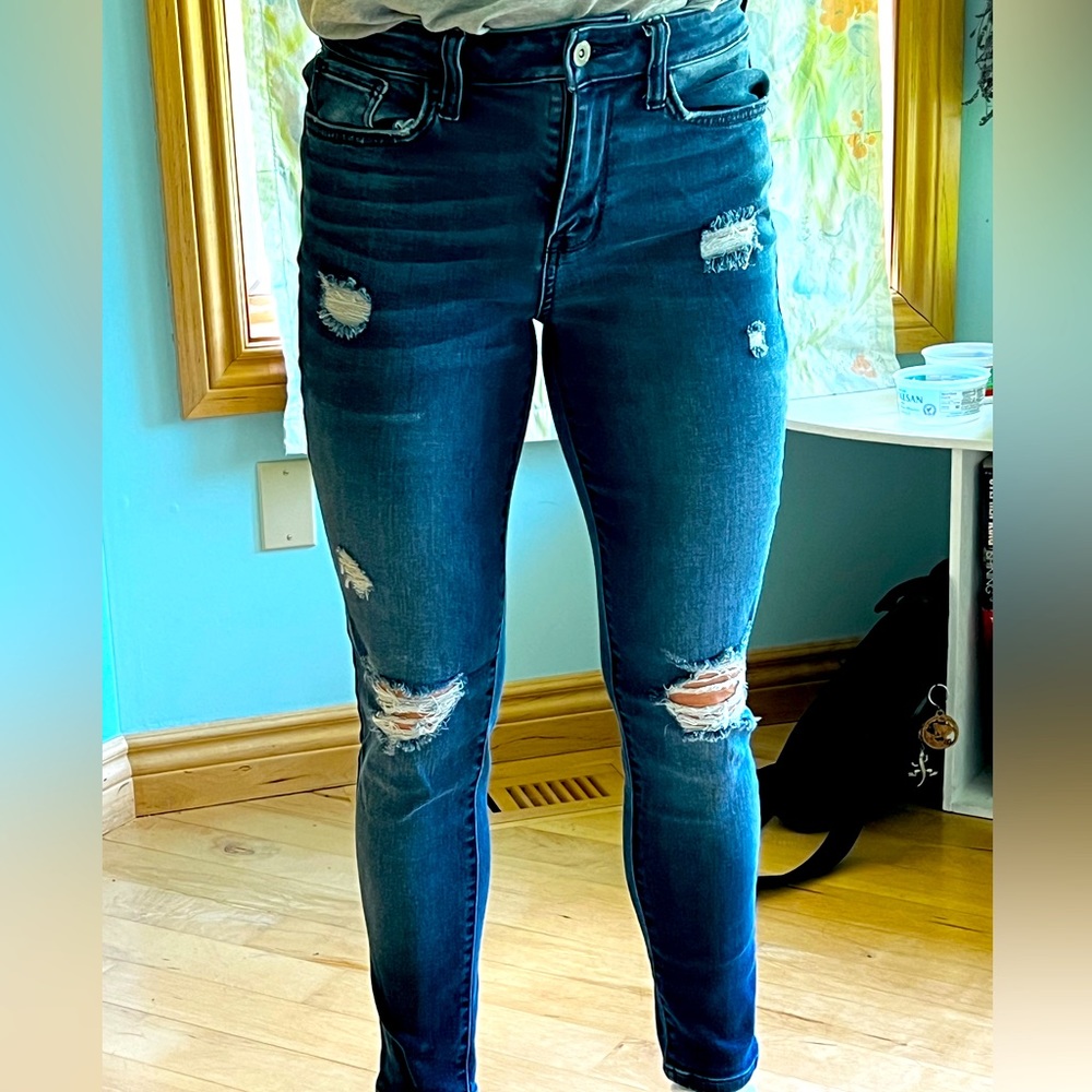 Arizona high waisted skinny jeans, size 3